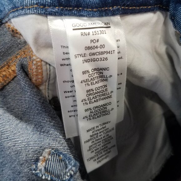 Good American Jeans 16 Good Waisted Skinny Cropped GWCSBP941T Indigo326 Denim - Picture 11 of 11